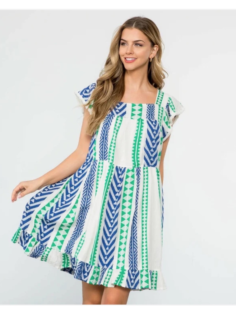 THML pattern knit dress